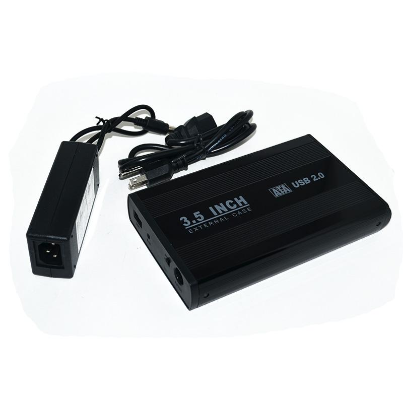 3.5 inch USB 2.0 TO SATA ENCLOSURE CASE BLACK